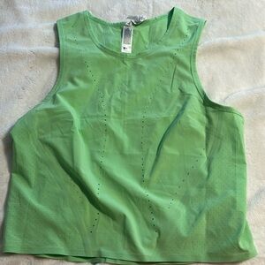 Lululemon tank top. Size 6. Neon green